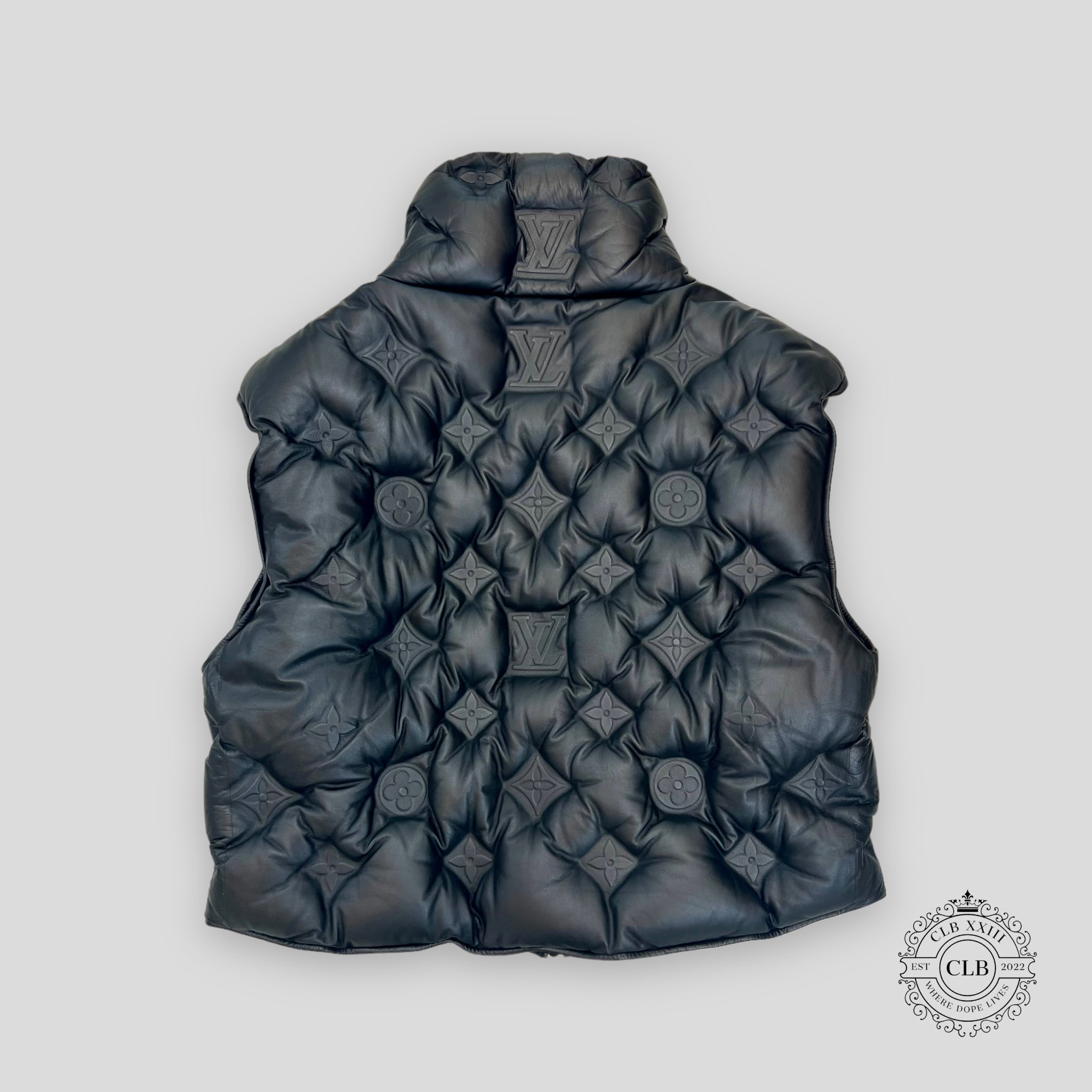 Gilet en cuir embossé Louis Vuitton Embossed Boyhood