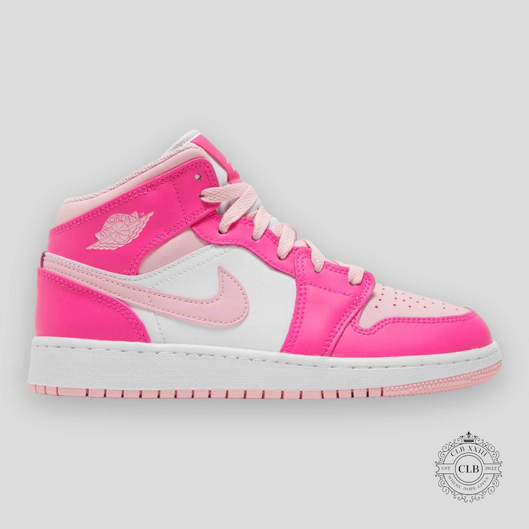 Air Jordan 1 Mid (GS) « Fierce Pink »