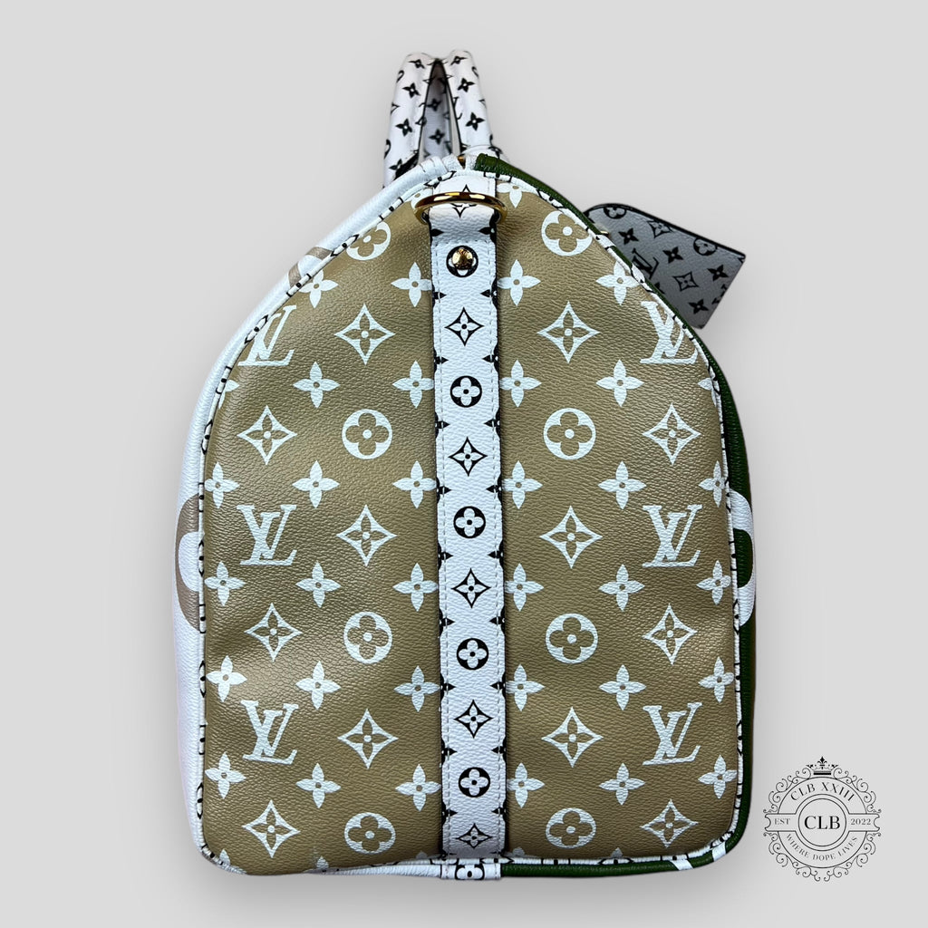 LOUIS VUITTON GIANT MONOGRAM KEEPALL 50 - KAKI / BEIGE