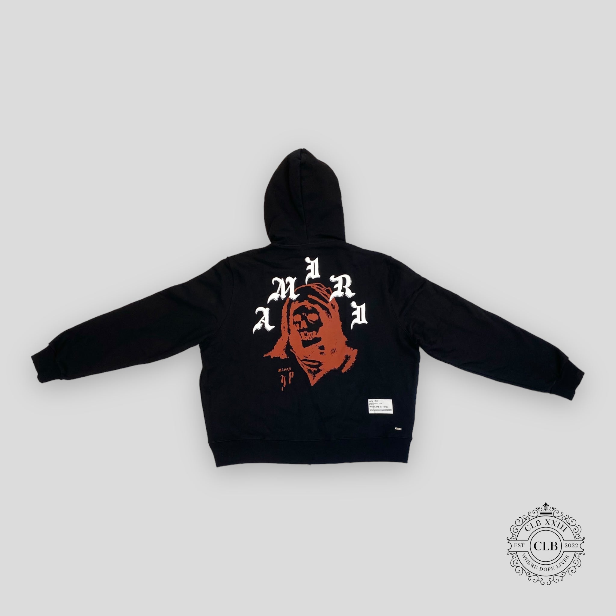 SWEAT À CAPUCHE ZIPPÉ AMIRI WES LANG SOLAR KINGS - NOIR