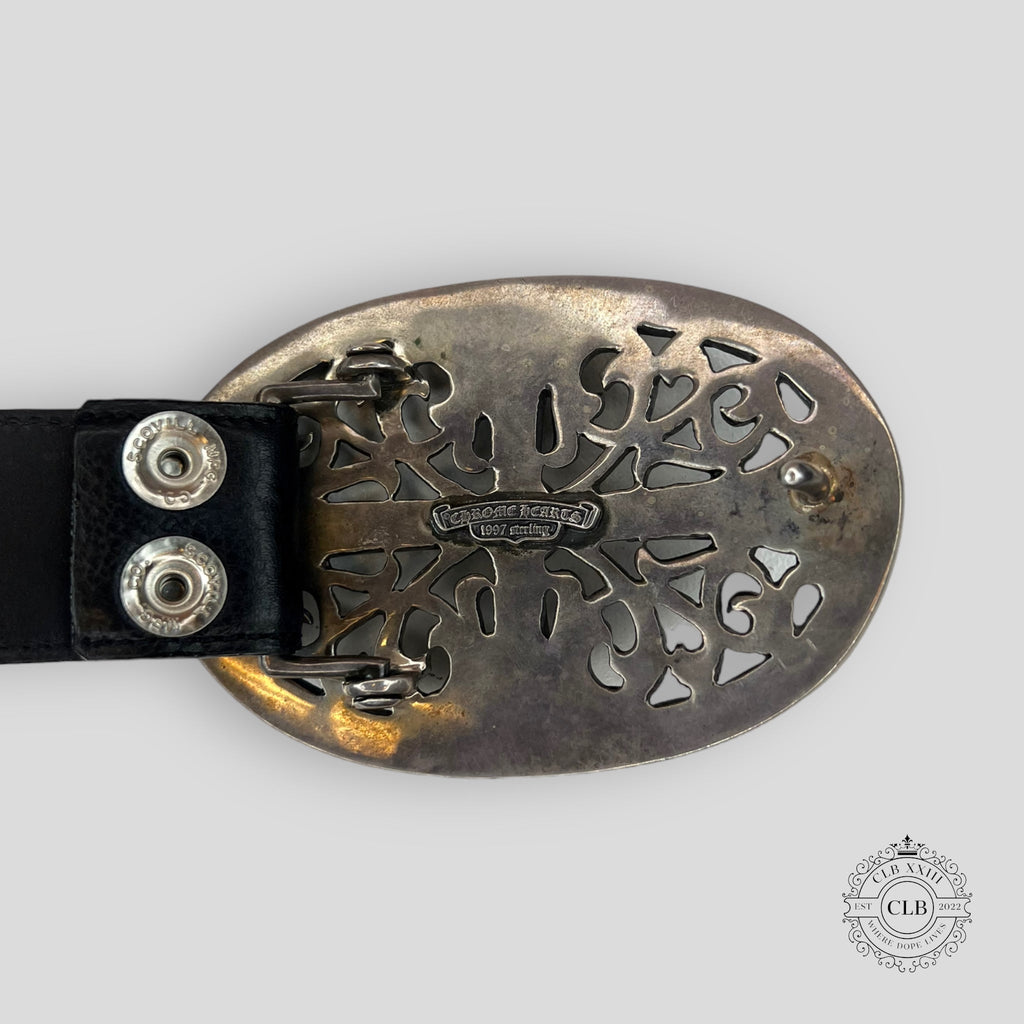 CEINTURE CHROME HEARTS OVALE CROIX