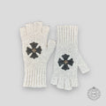 GANTS MITAINES EN CACHEMIRE CLOUTÉS CHROME HEARTS
