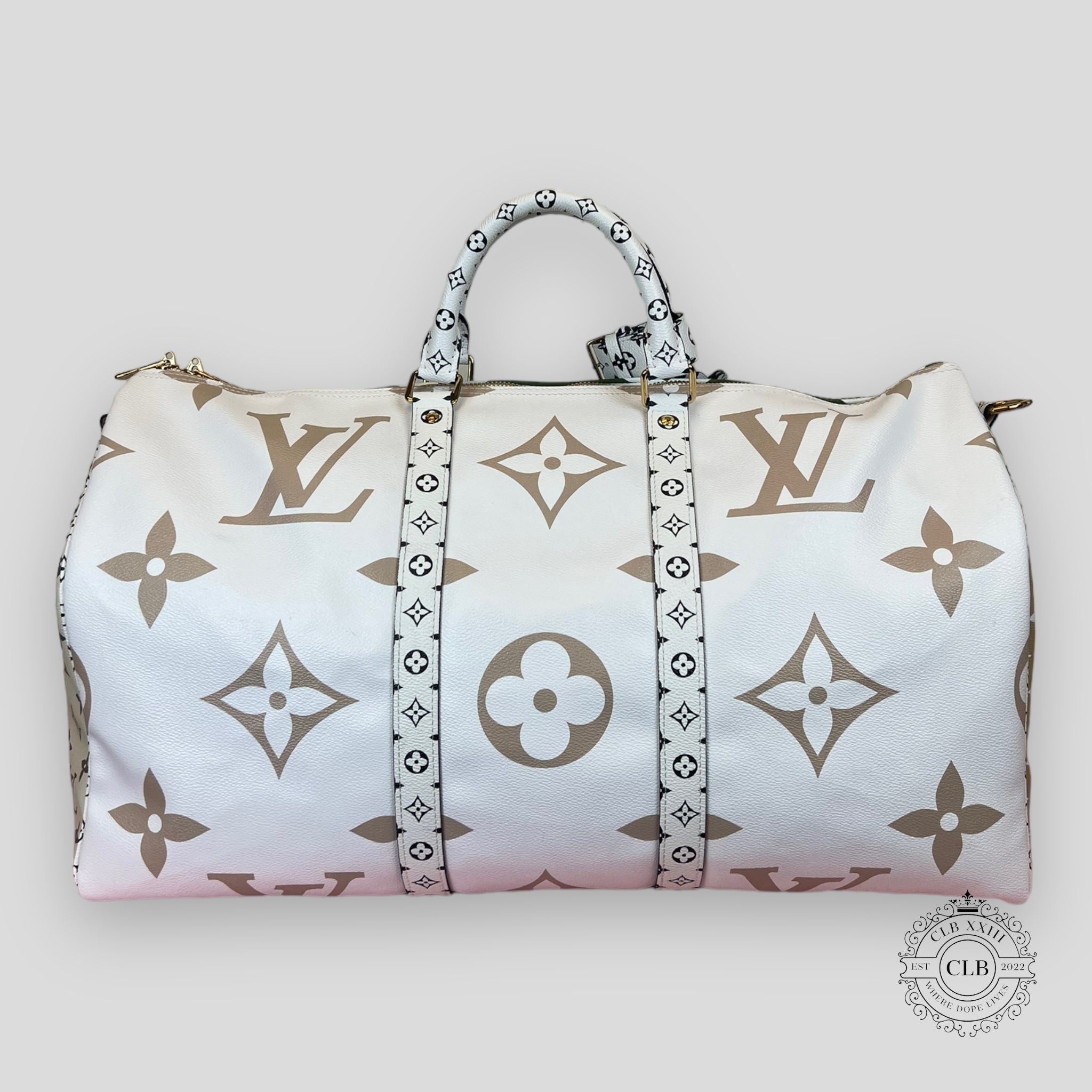 LOUIS VUITTON GIANT MONOGRAM KEEPALL 50 - KAKI / BEIGE