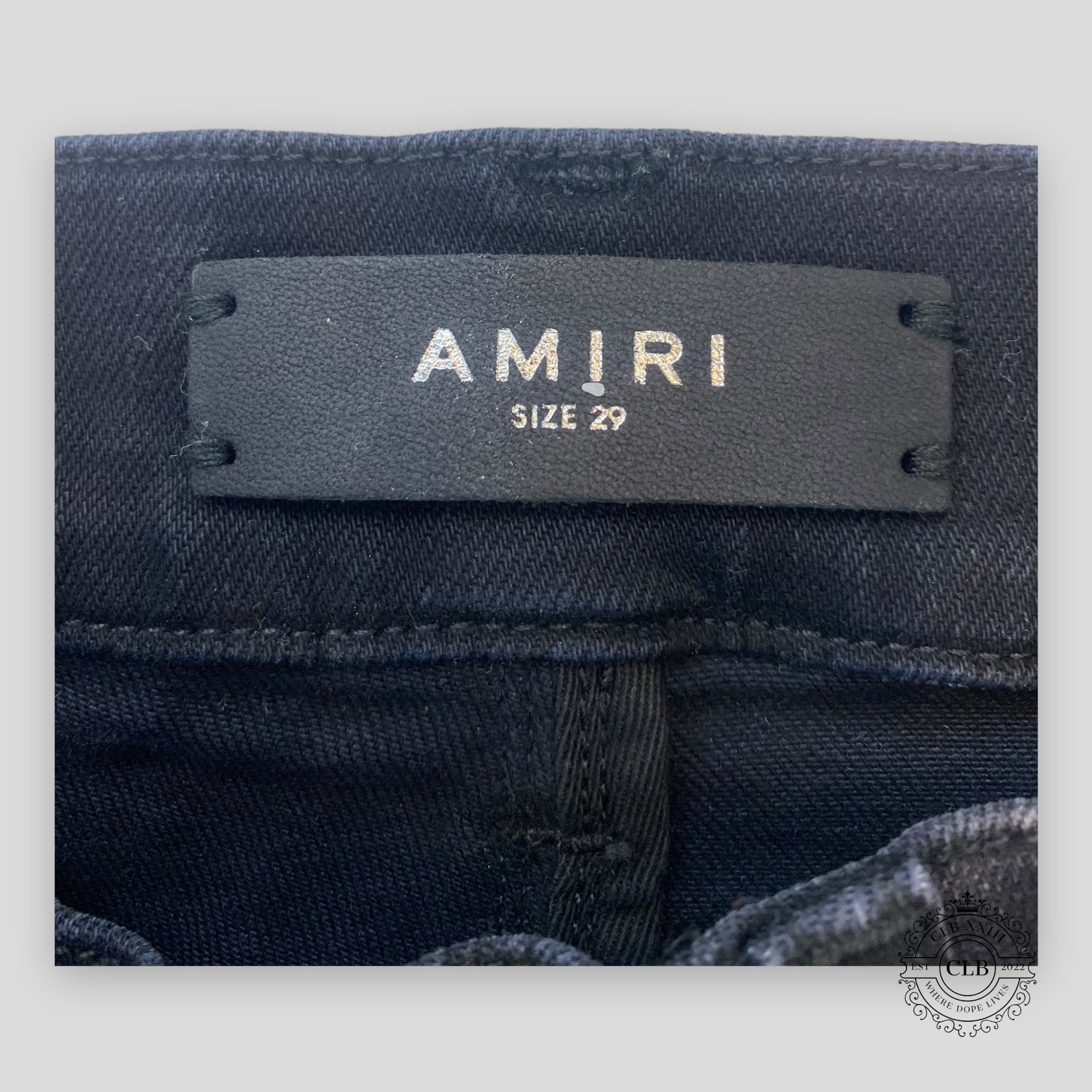 JEANS AMIRI SKINNY PAINTER - NOIR VIEILLI