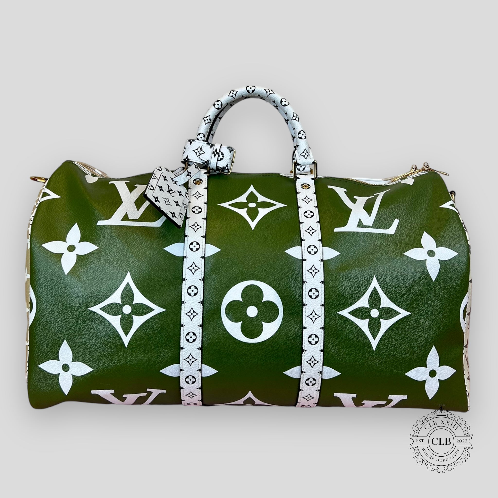 LOUIS VUITTON GIANT MONOGRAM KEEPALL 50 - KAKI / BEIGE