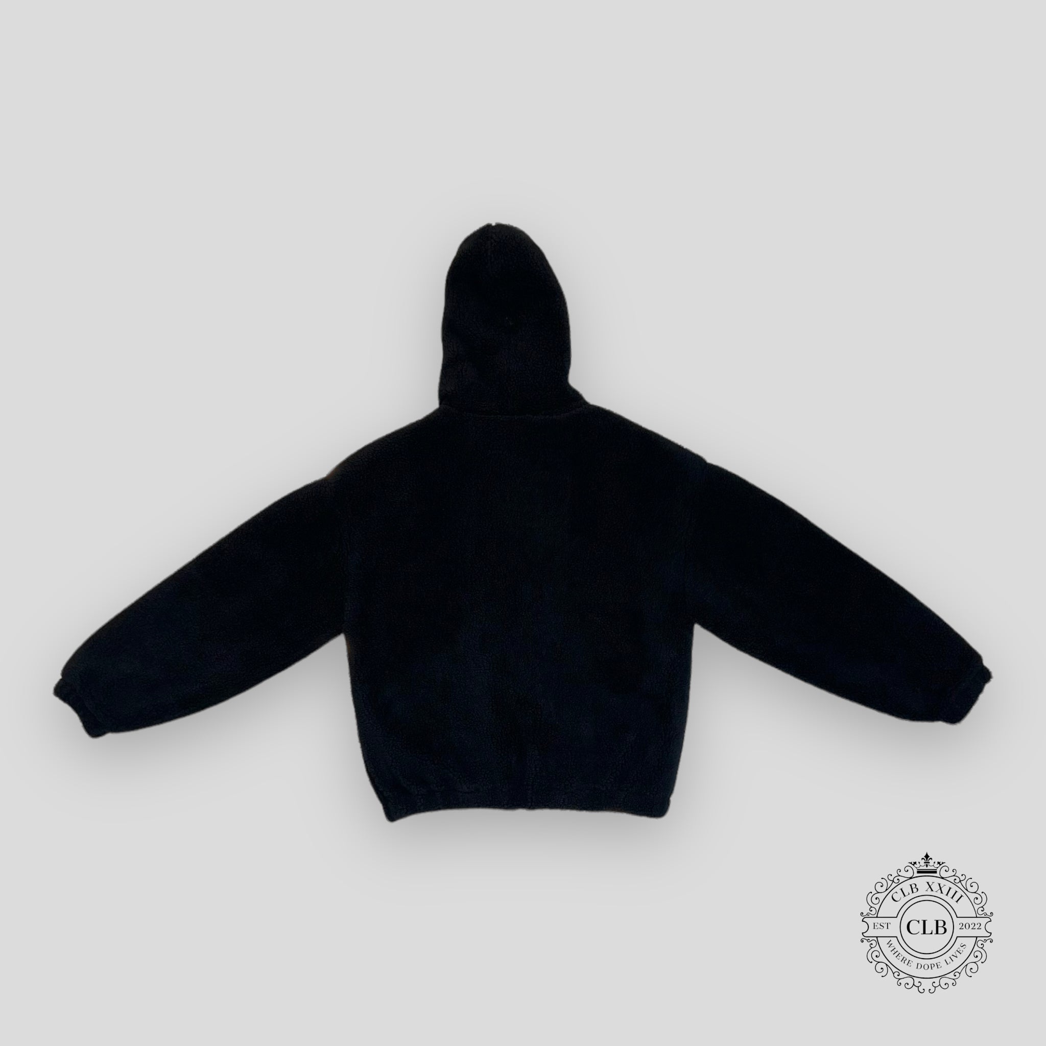 Celine Homme Sweat à capuche en molleton orné du logo noir