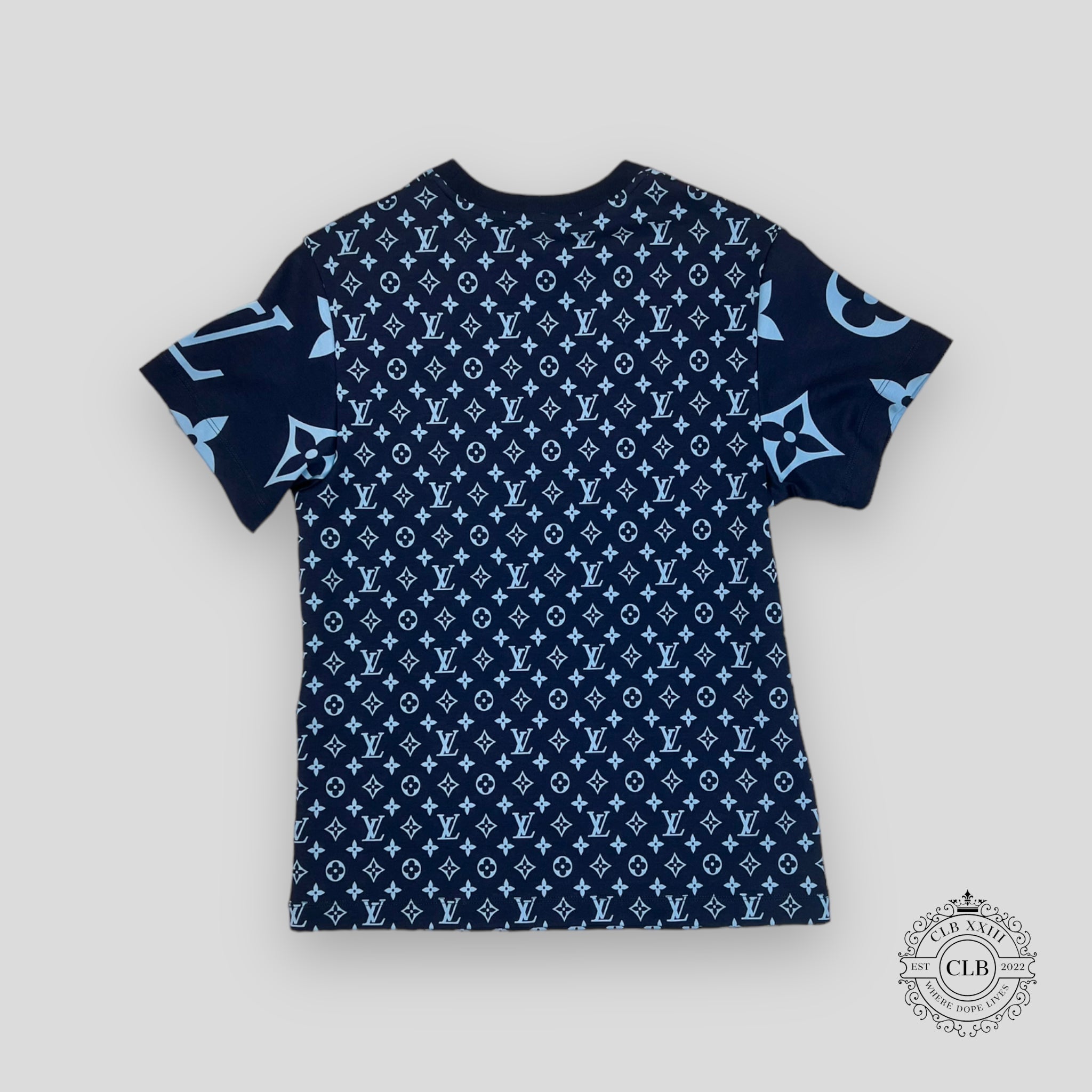 T-SHIRT LOUIS VUITTON MONOGRAM MÉLANGÉ - MARINE