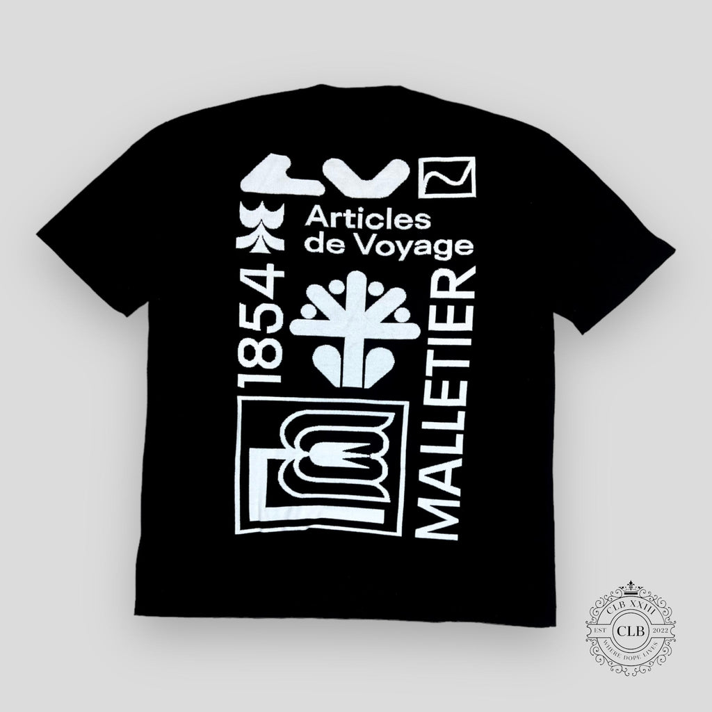 T-SHIRT LOUIS VUITTON ARTICLES DE VOYAGE - NOIR