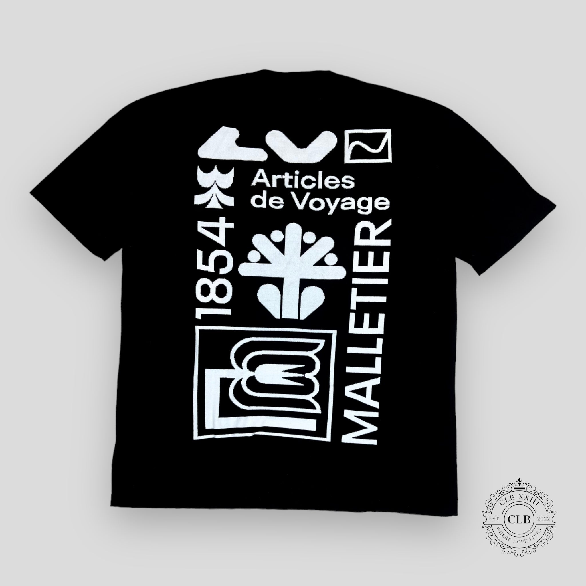 T-SHIRT LOUIS VUITTON ARTICLES DE VOYAGE - NOIR