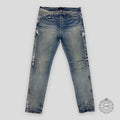 JEANS AMIRI PEINTURE ÉCLABOUSSURES - INDIGO ARGILE