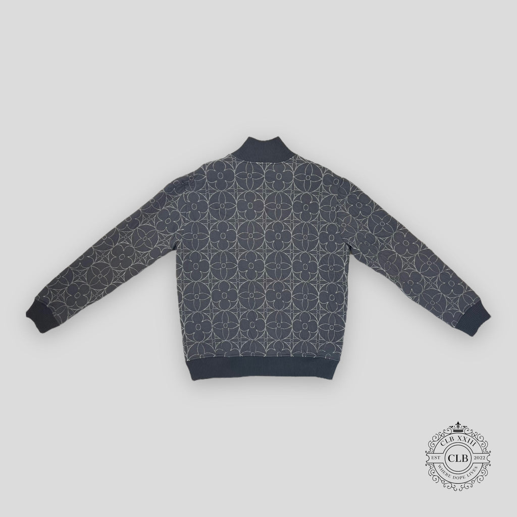 BLOUSON ZIPPÉ MONOGRAM FLEUR LOUIS VUITTON - GRIS