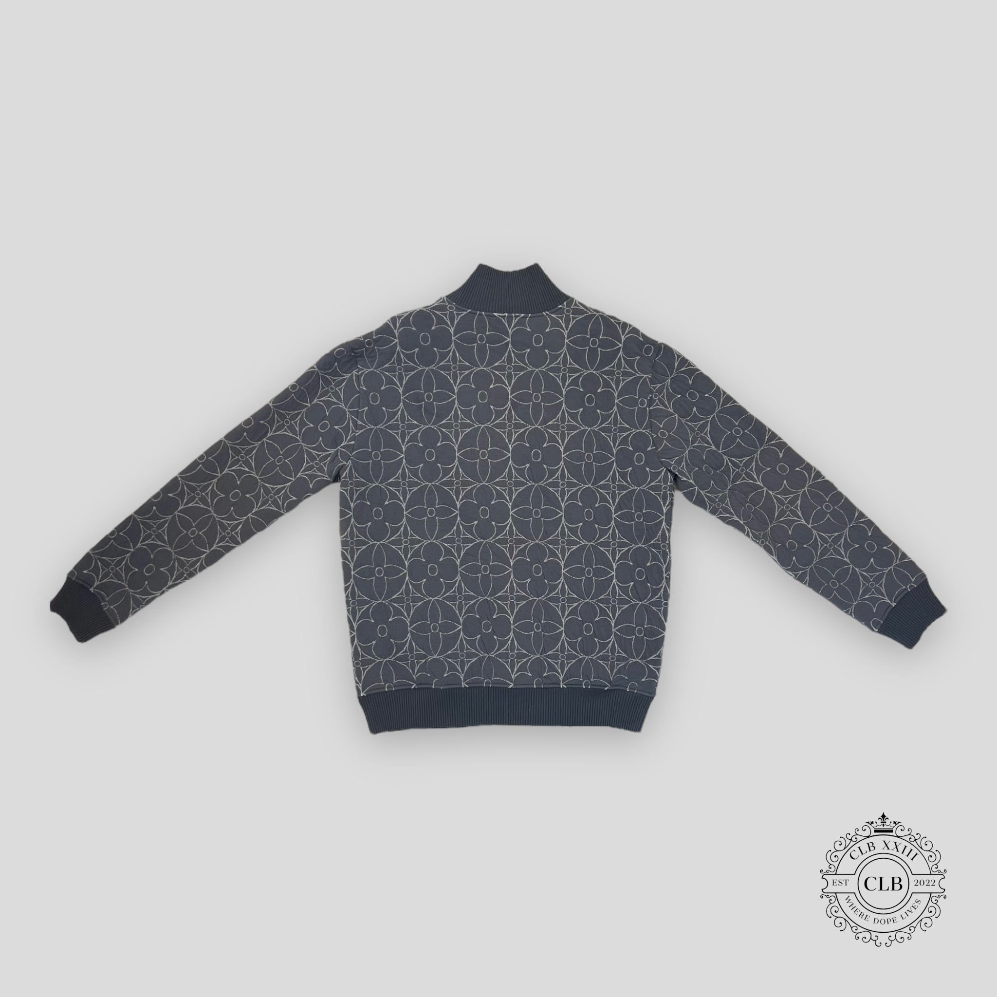 BLOUSON ZIPPÉ MONOGRAM FLEUR LOUIS VUITTON - GRIS