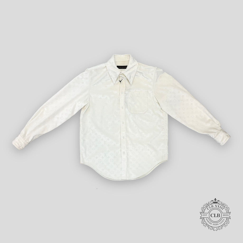 Chemise classique boutonnée Louis Vuitton en blanc