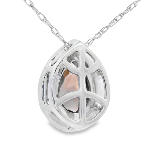 .39ct Quartz Diamond Fashion Pendants 10KT White Gold