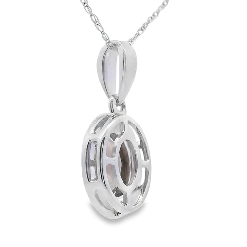 .42ct Quartz Diamond Fashion Pendants 10KT White Gold