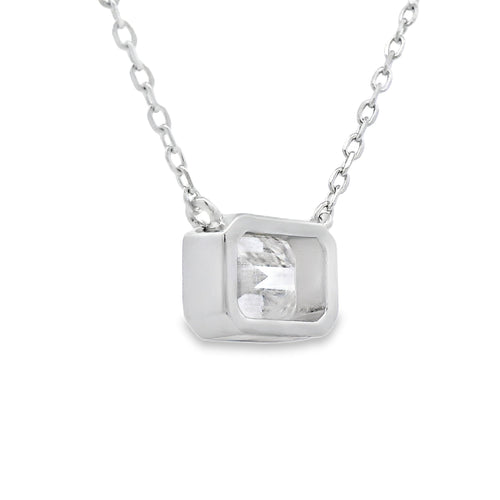 .85ct Moissanite Pendant Sterling Silver