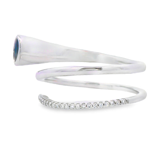 .79ct Ruby Diamond Ring 14KT White Gold