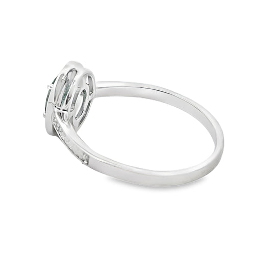 .49ct Emerald Diamond Ring 10KT White Gold