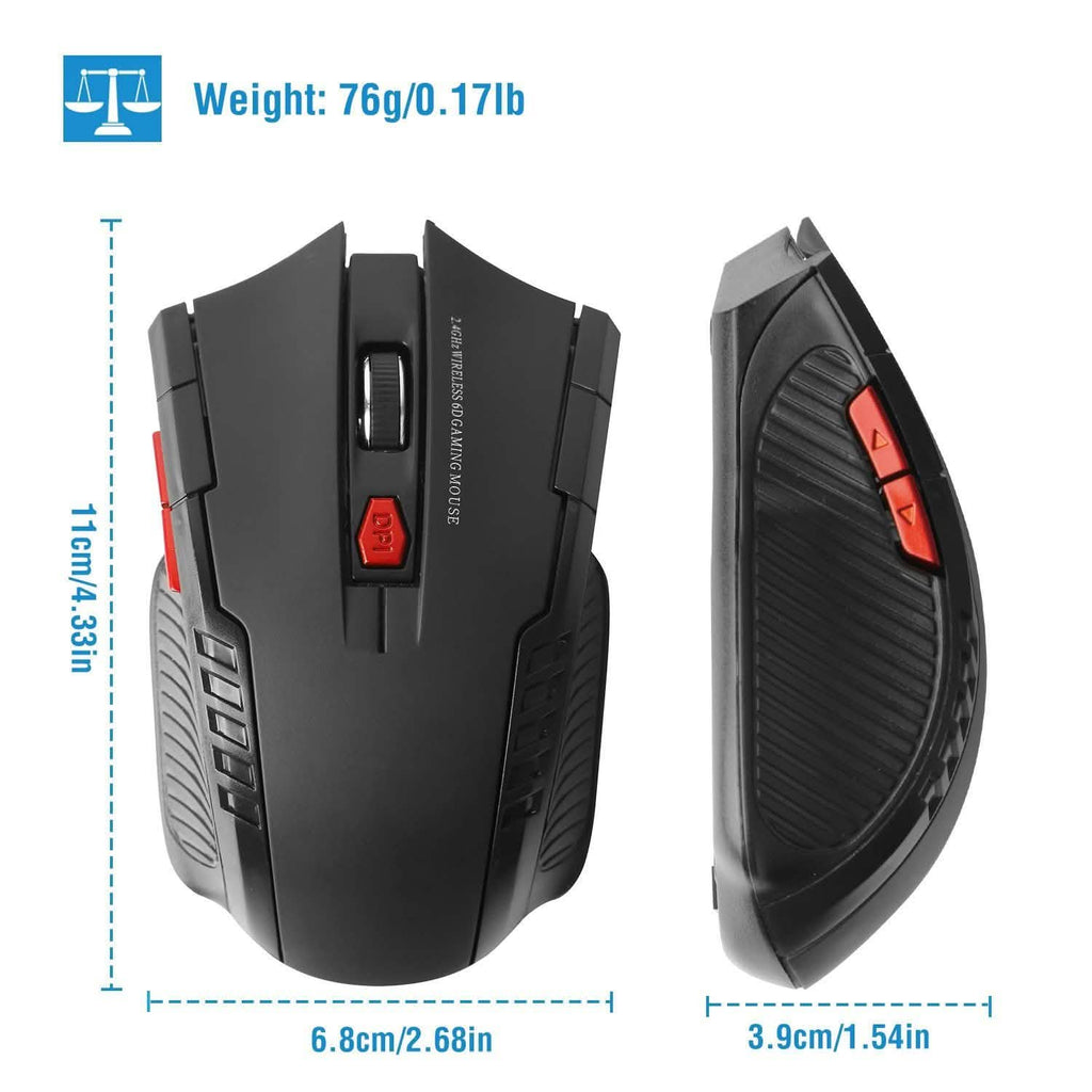 Souris de jeu sans fil iMountek 2.4G