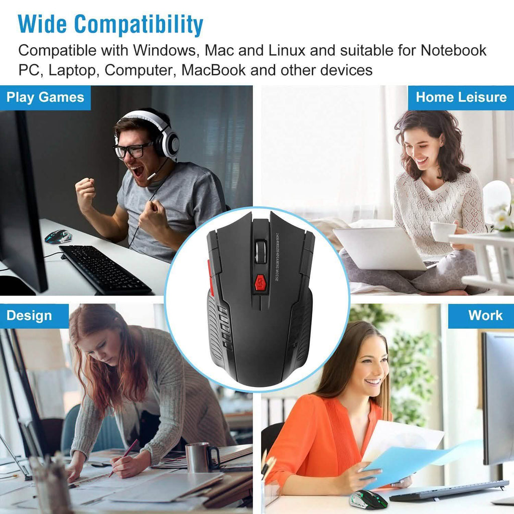 Souris de jeu sans fil iMountek 2.4G