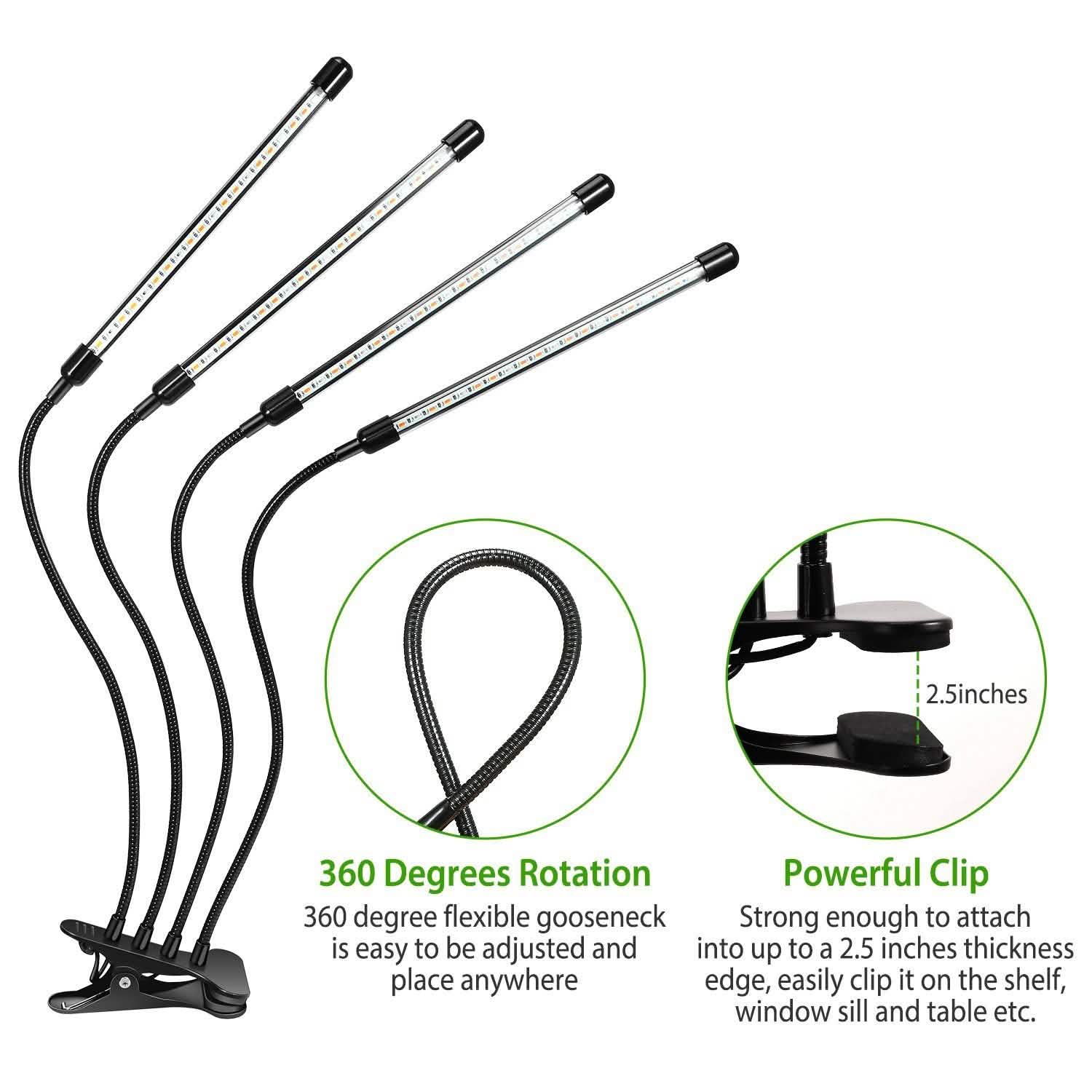 iMounTEK 80W 80 LEDs Lampes de croissance pour plantes