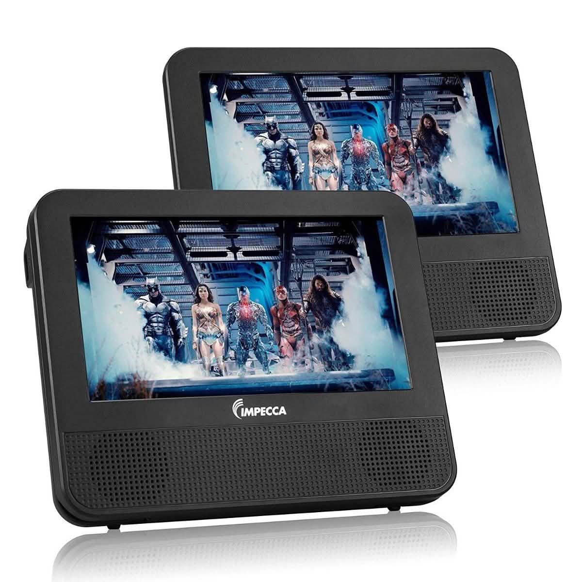 Lecteur DVD double écran 7 pouces Impecca DVPDS-722