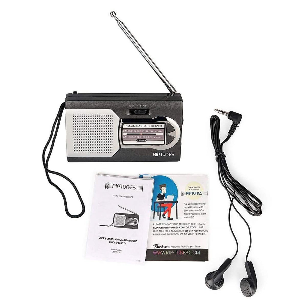 Radio portable AM/FM Impecca Riptunes avec haut-parleur
