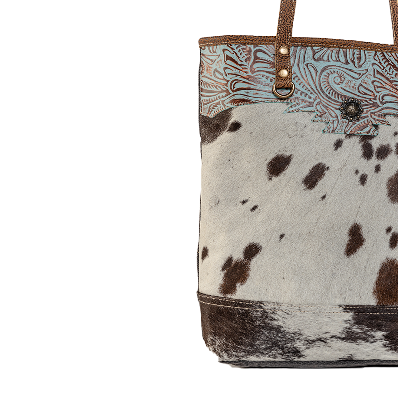 Sacs en toile et poulain tachetés