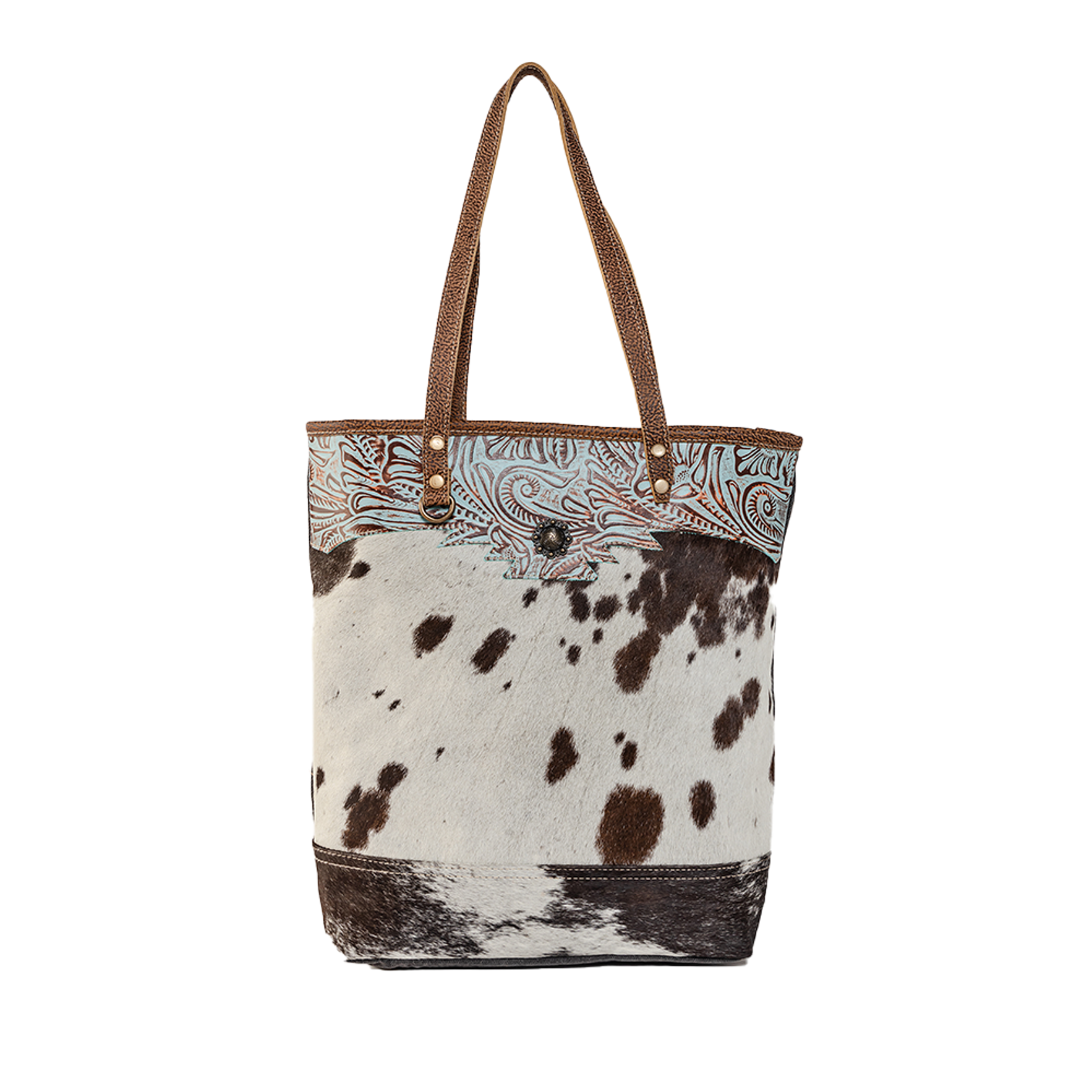 Sacs en toile et poulain tachetés