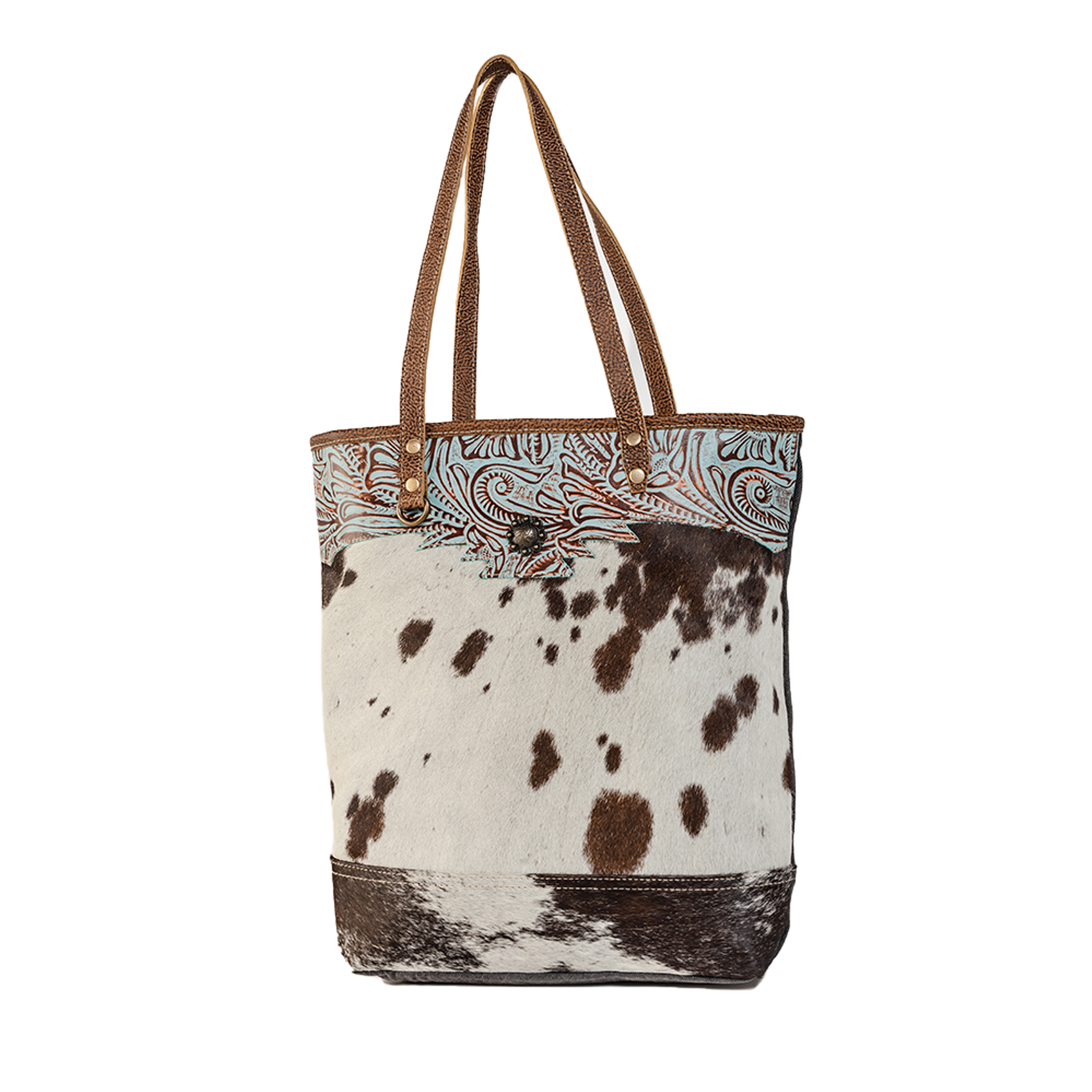 Sacs en toile et poulain tachetés