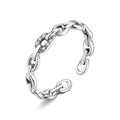 Bague géométrique ouverte en argent sterling 925 INALIS pour femme