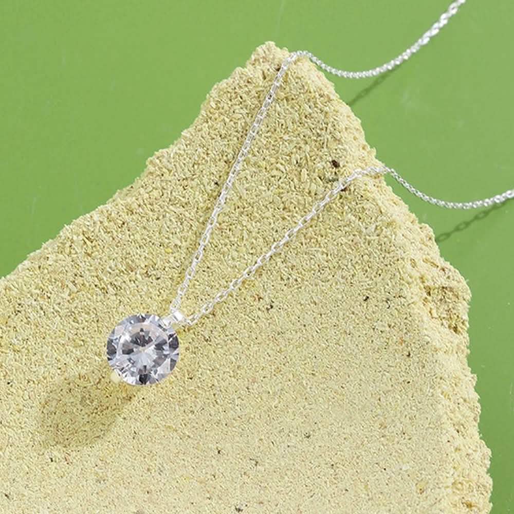 Pendentif INALIS en argent sterling 925 Colliers romantiques avec zircone cubique 5A transparente et éblouissante
