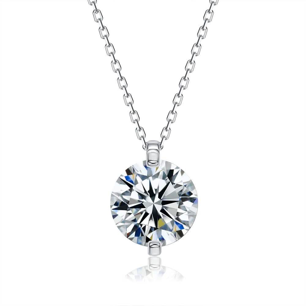 Pendentif INALIS en argent sterling 925 Colliers romantiques avec zircone cubique 5A transparente et éblouissante