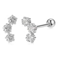 Boucles d'oreilles clous en argent sterling 925 Étoile Romantique INALIS