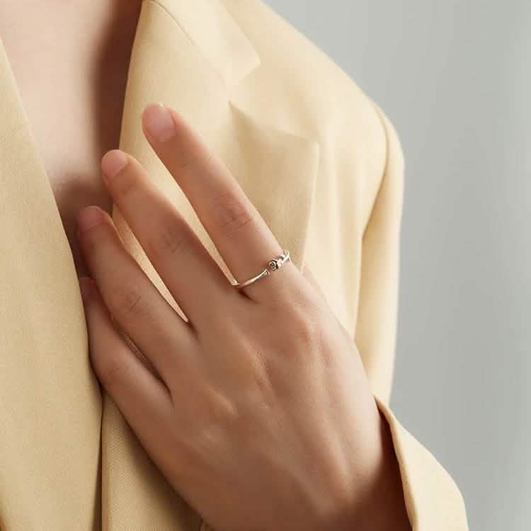 Bague Fleur Réglable INALIS Rose