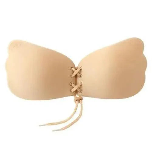 Soutien-gorge invisible sans bretelles incroyable Soutien-gorge push-up sans couture en silicone pour femme Lingerie noire à cordon Bralette