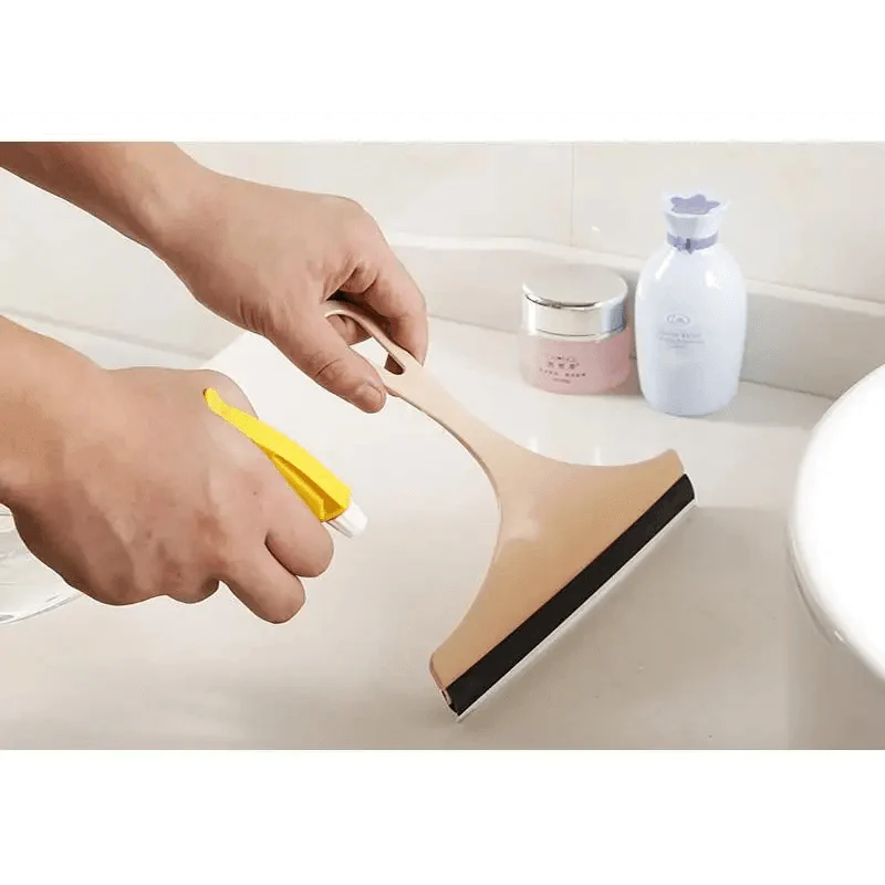 Étonnant Nettoyant Lave-Vitre Brosse Raclette Lave-Glace pour Maison Salle de Bain Voiture Outil de Nettoyage de Vitre Accessoires de Cuisine