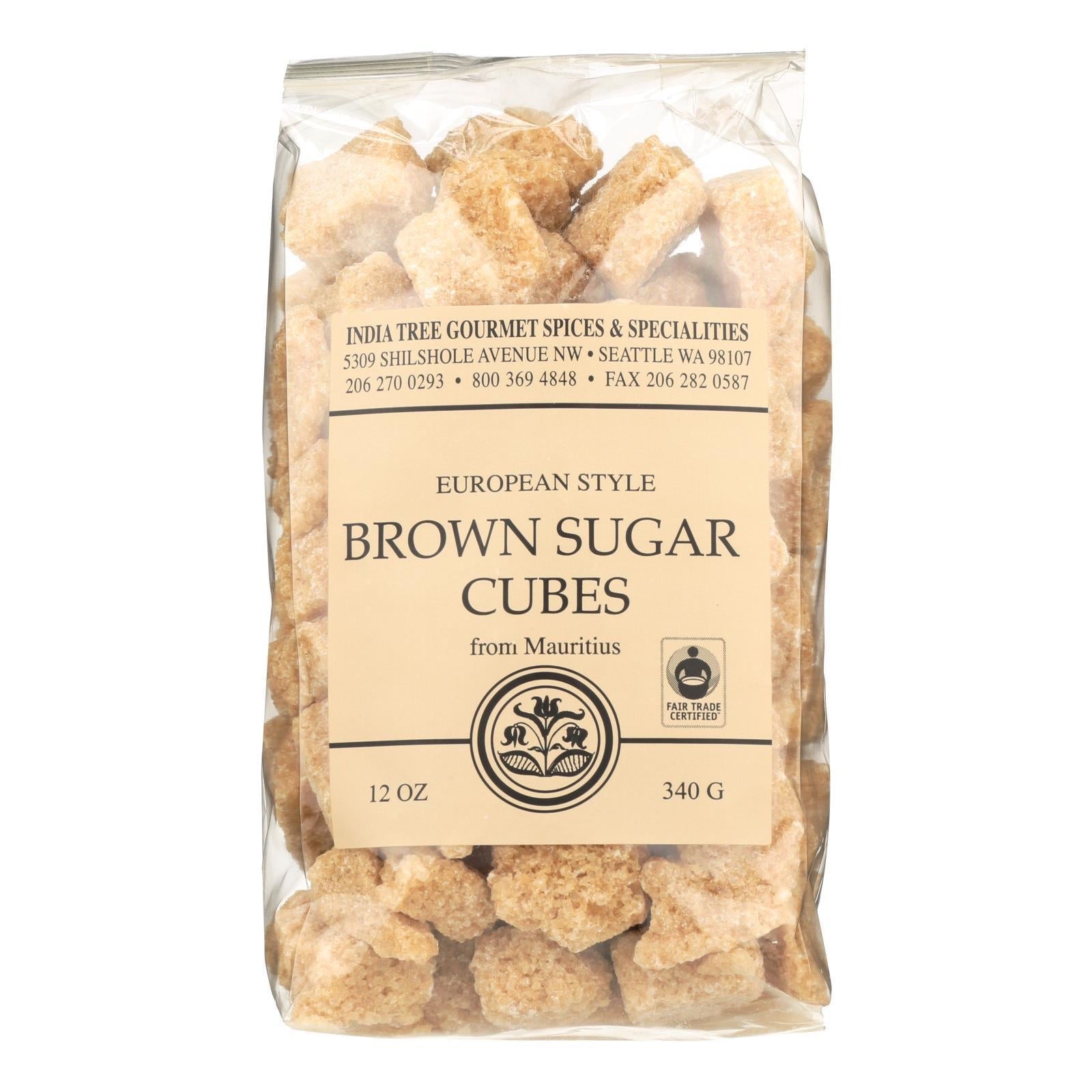 India Tree - Carrés de sucre roux (340 g)