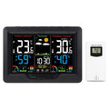 Thermomètre intérieur/extérieur d'humidité de prévision météo avec rétroéclairage