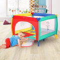 Parc pliant pour bébé et jeune enfant avec matelas et barrière de sécurité