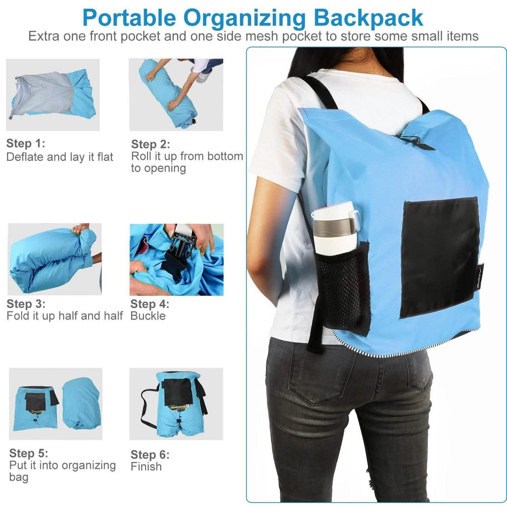 Canapé gonflable avec sac de rangement portable
