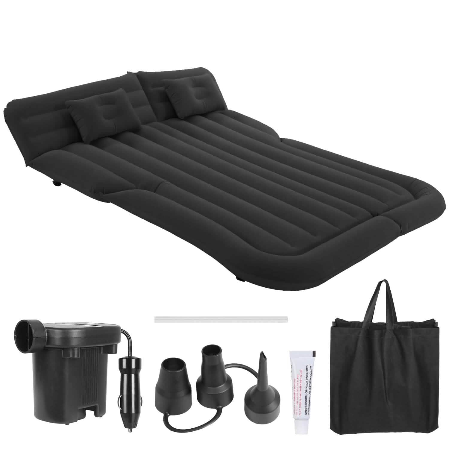 Matelas Gonflable pour SUV, Coussin de Lit de Camping Épais avec Oreiller