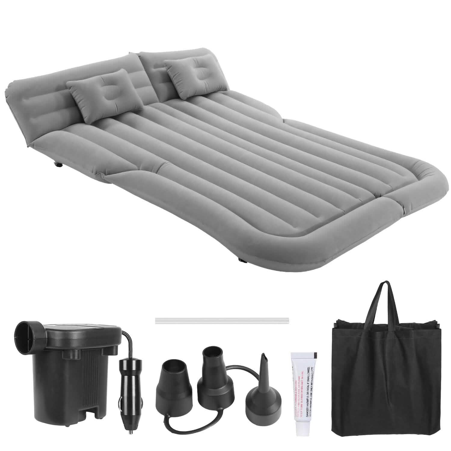 Matelas Gonflable pour SUV, Coussin de Lit de Camping Épais avec Oreiller