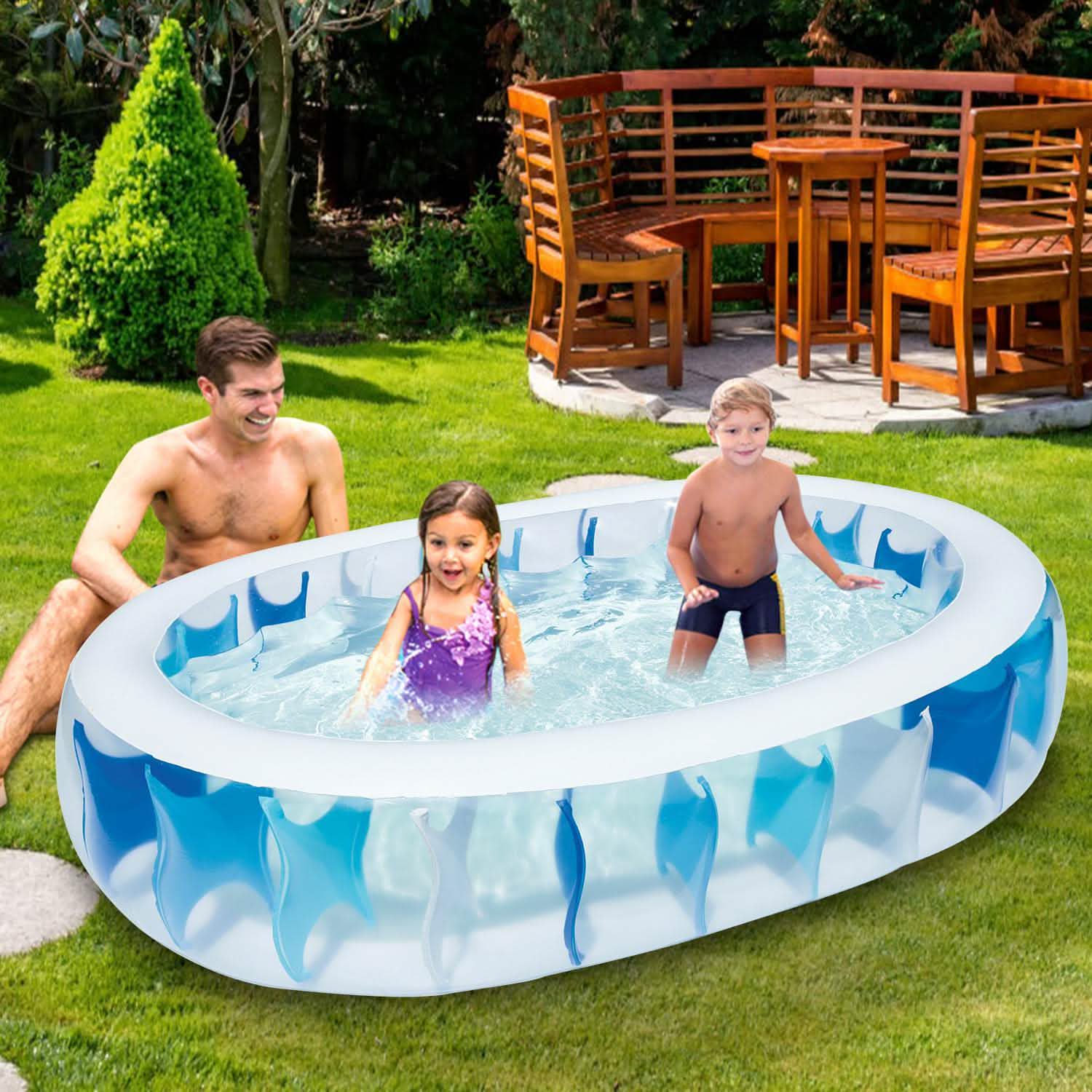 Piscine gonflable - 90x60x20"
