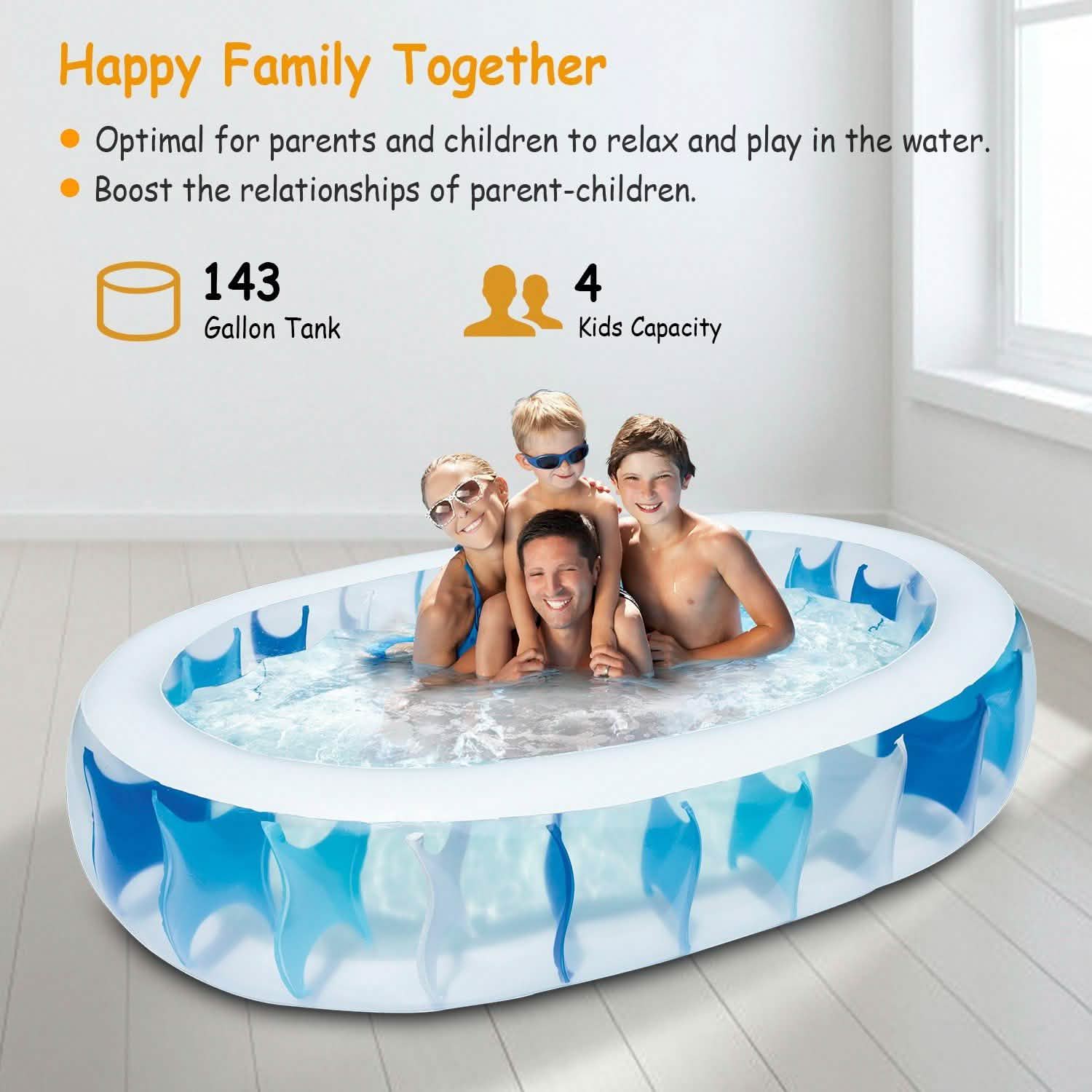 Piscine gonflable - 90x60x20"