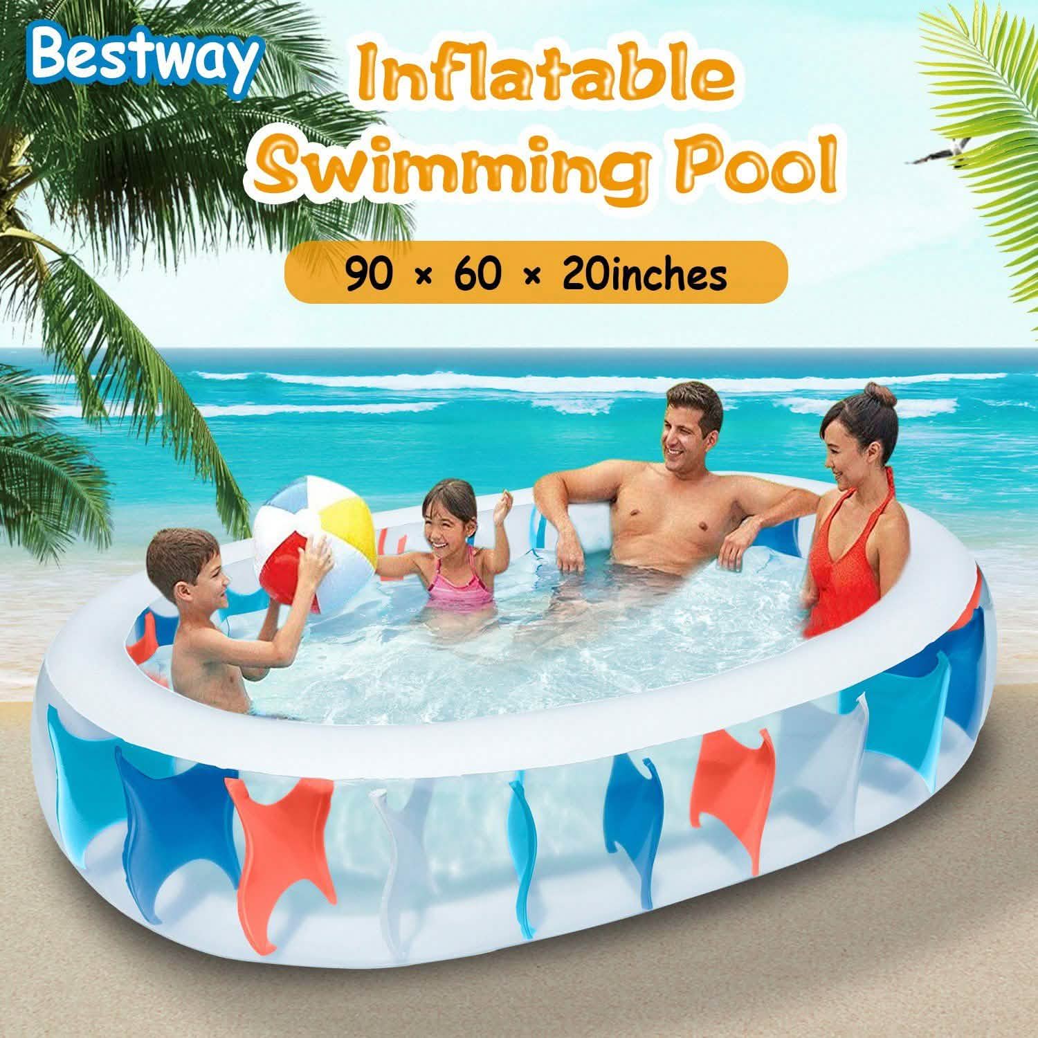 Piscine gonflable - 90x60x20"