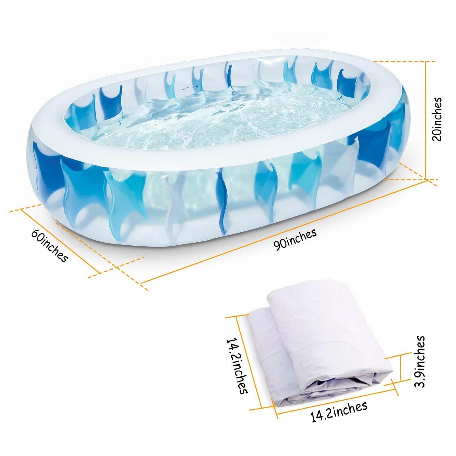 Piscine gonflable - 90x60x20"