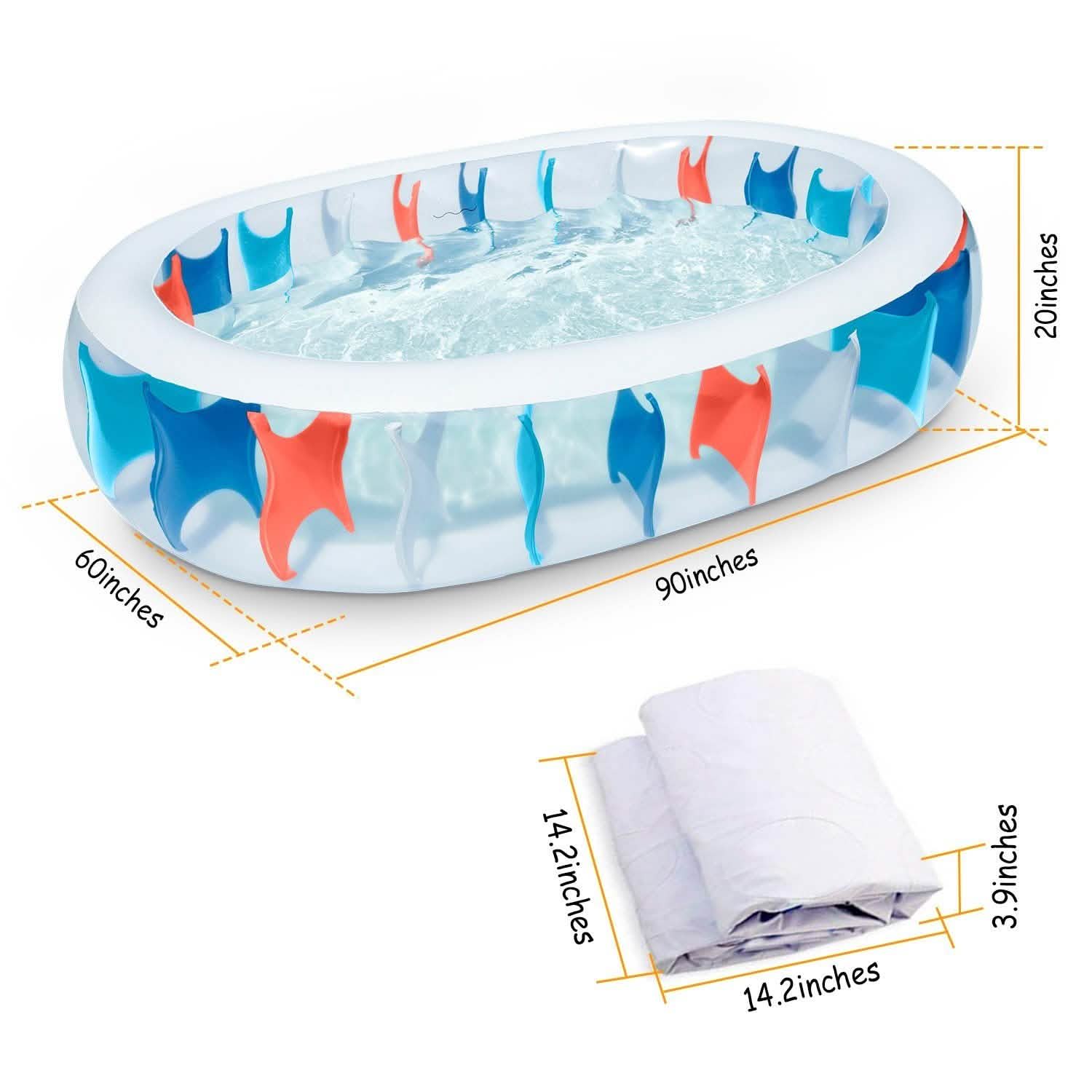 Piscine gonflable - 90x60x20"