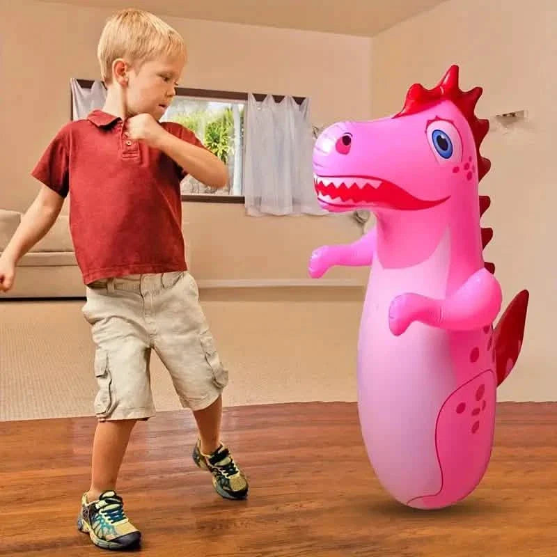 Sac de frappe gonflable T-Rex avec action de rebond