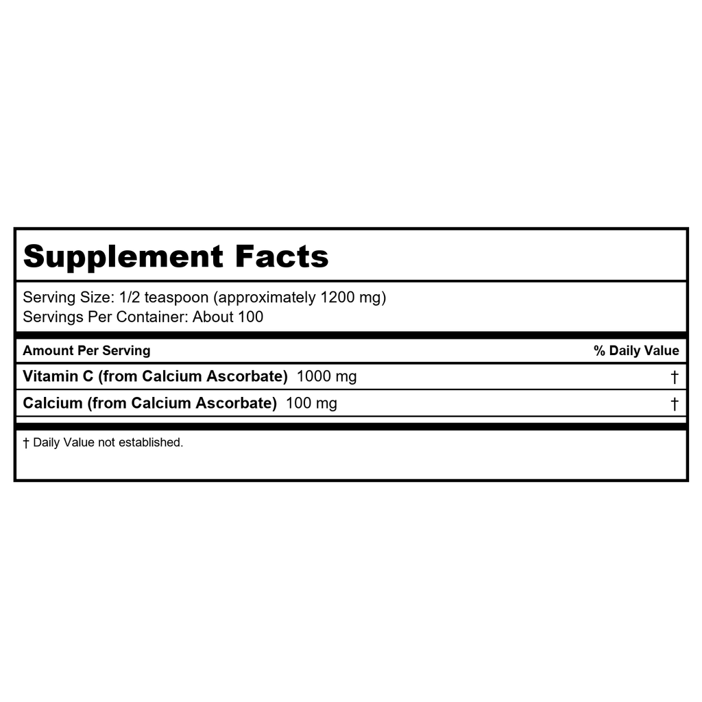 NOW Foods Ascorbate de Calcium en Poudre - 8 oz